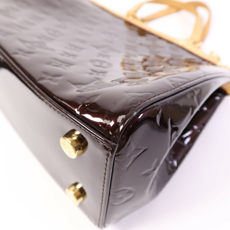 LOUIS VUITTON Monogram Vernis Brea MM金扣手挽肩背兩用袋-12
