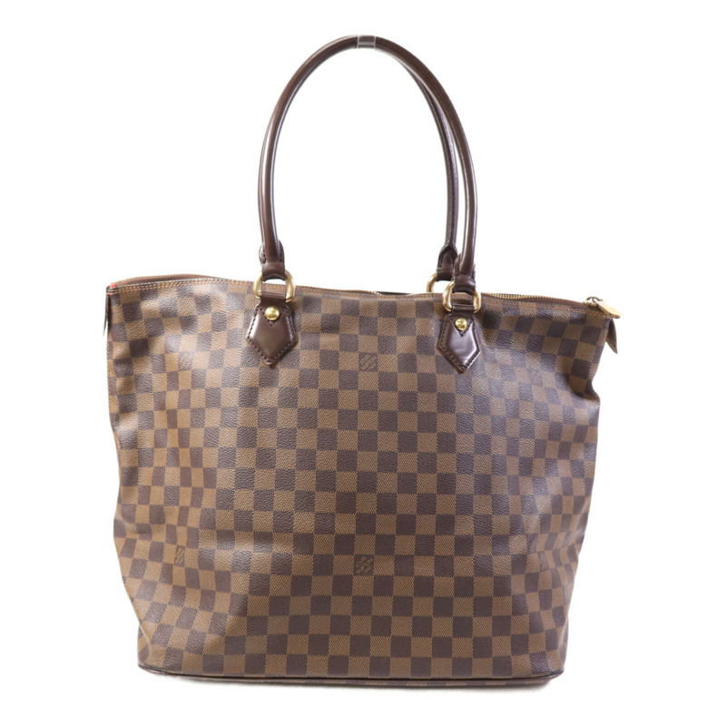 LOUIS VUITTON Damier Saleya GM金扣手挽袋-1