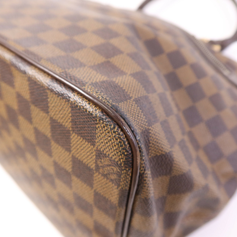 LOUIS VUITTON Damier Saleya GM金扣手挽袋-10
