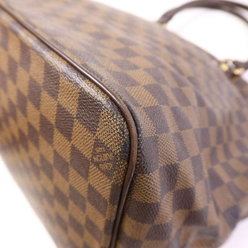 LOUIS VUITTON Damier Saleya GM金扣手挽袋-12