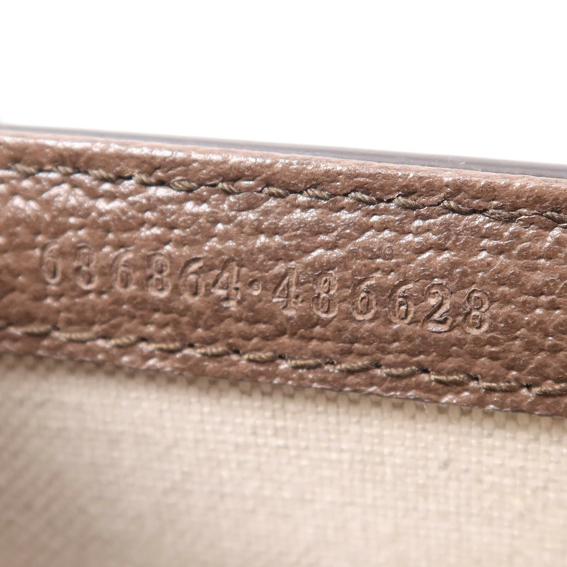 GUCCI 帆布Bamboo 1947金扣肩背袋-7