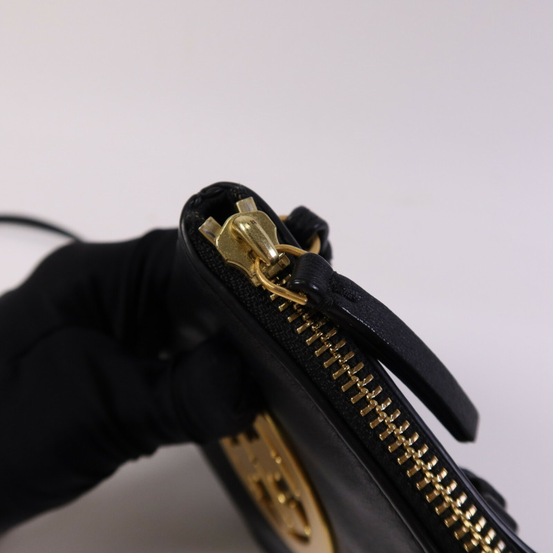 Tory Burch 牛皮皮革Shoulder Bag金扣肩背袋-11