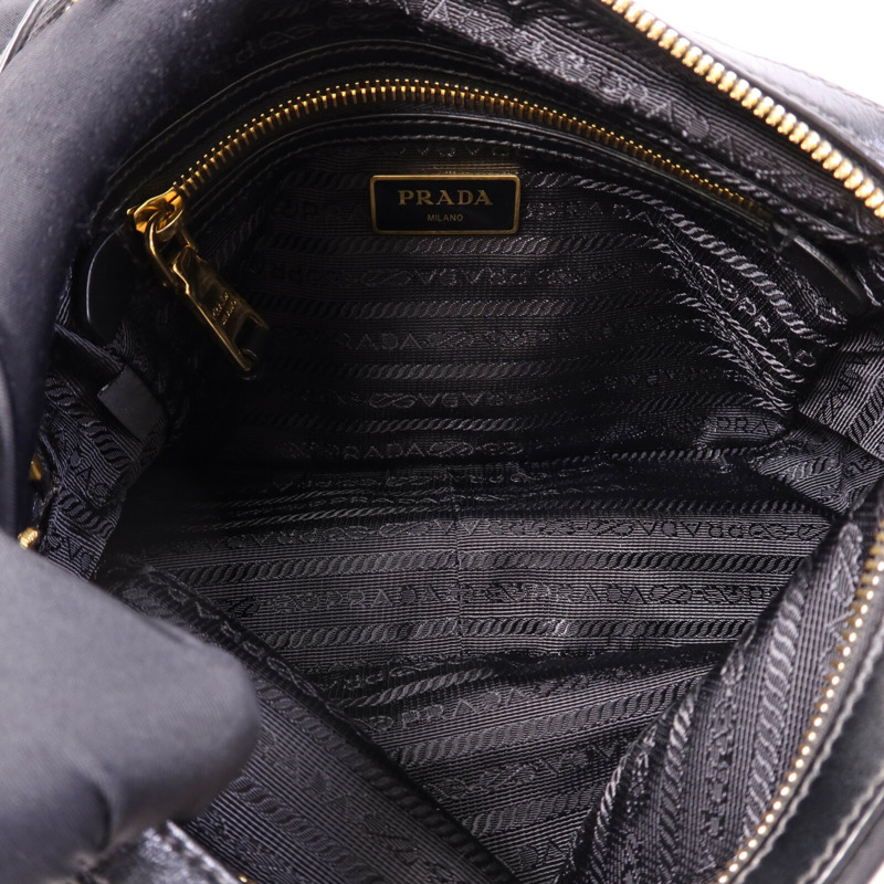 PRADA 尼龍Shoulder Bag金扣肩背袋-4