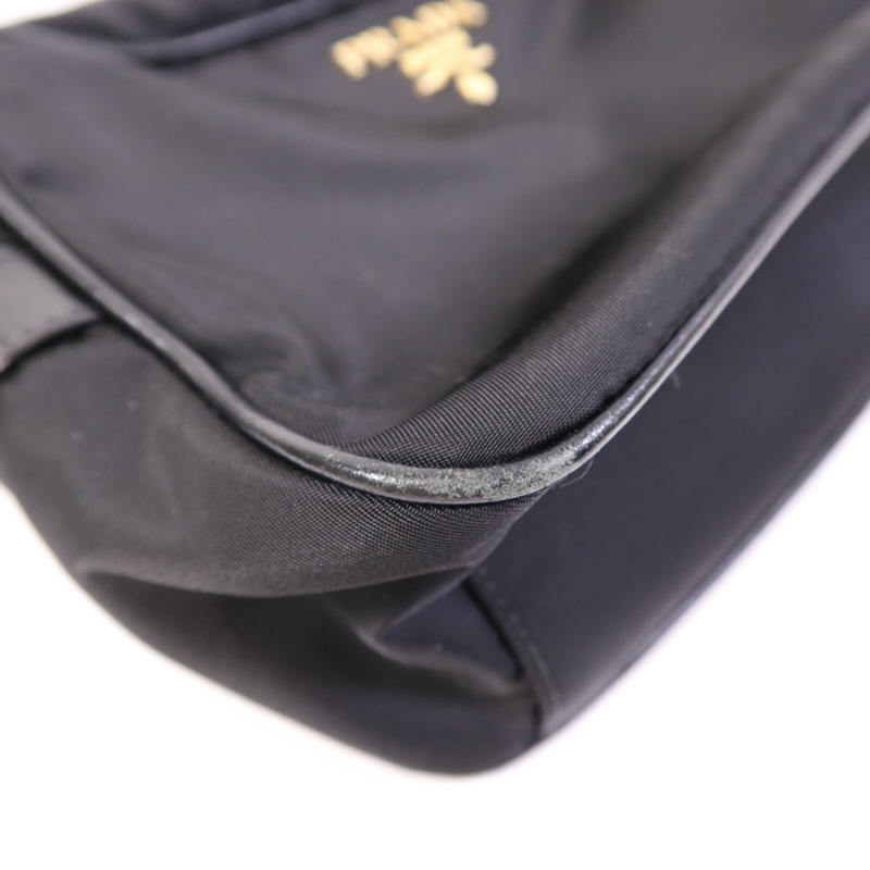 PRADA 尼龍Shoulder Bag金扣肩背袋-10