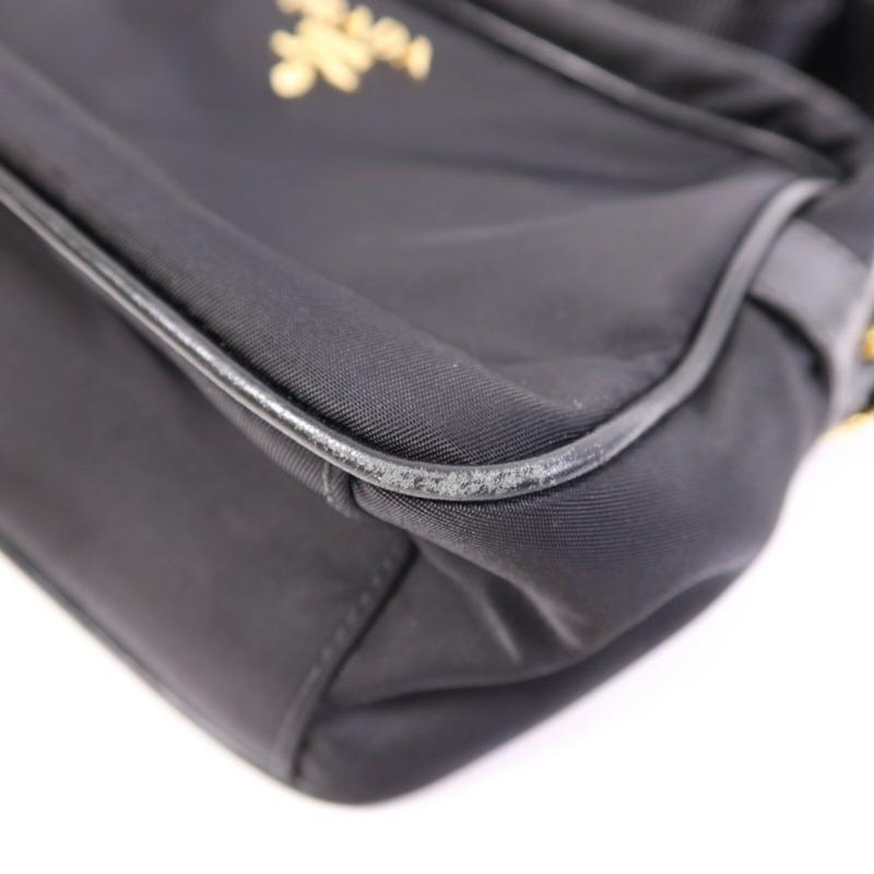 PRADA 尼龍Shoulder Bag金扣肩背袋-11