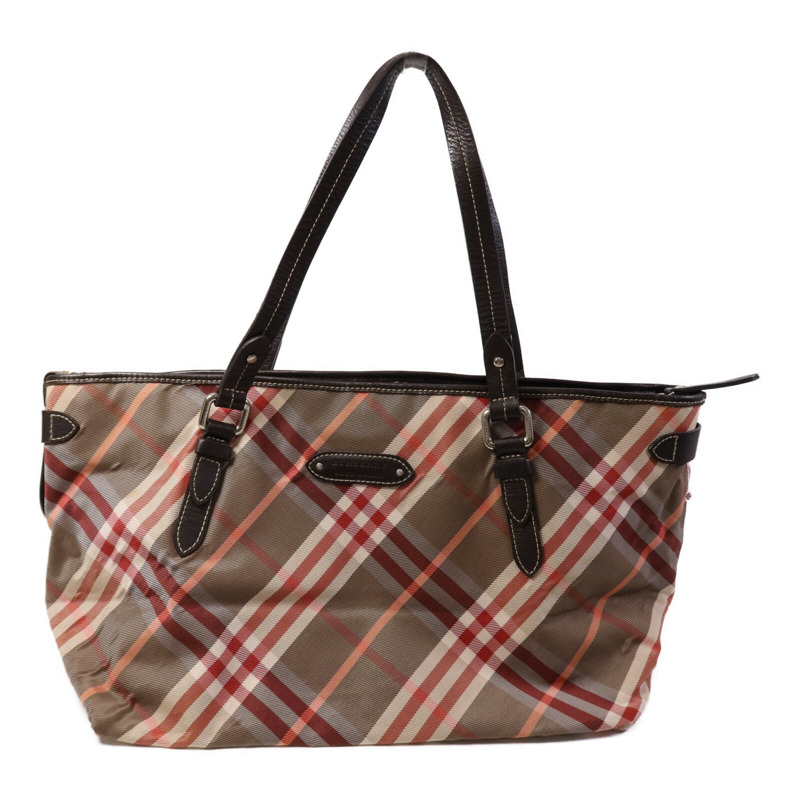 BURBERRY 帆布Tote Bag銀扣手挽袋-0