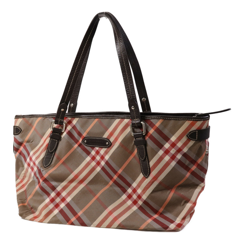 BURBERRY 帆布Tote Bag銀扣手挽袋-2