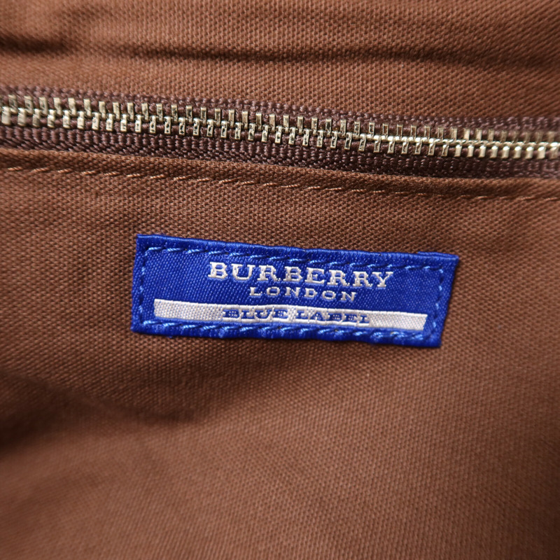 BURBERRY 帆布Tote Bag銀扣手挽袋-5