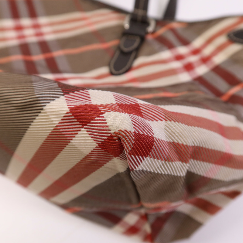 BURBERRY 帆布Tote Bag銀扣手挽袋-10