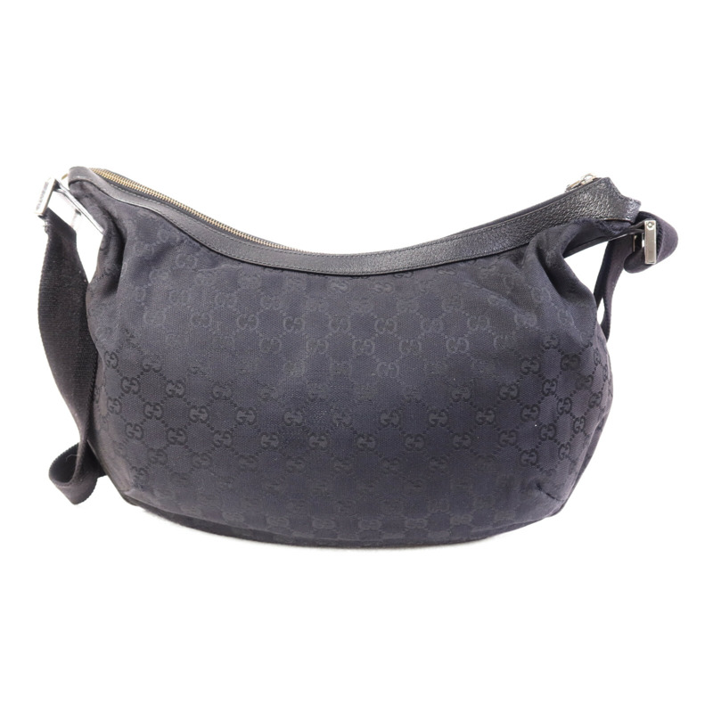 GUCCI 帆布Shoulder Bag銀扣肩背袋-1