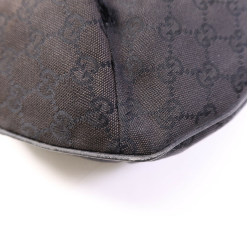 GUCCI 帆布Shoulder Bag銀扣肩背袋-9