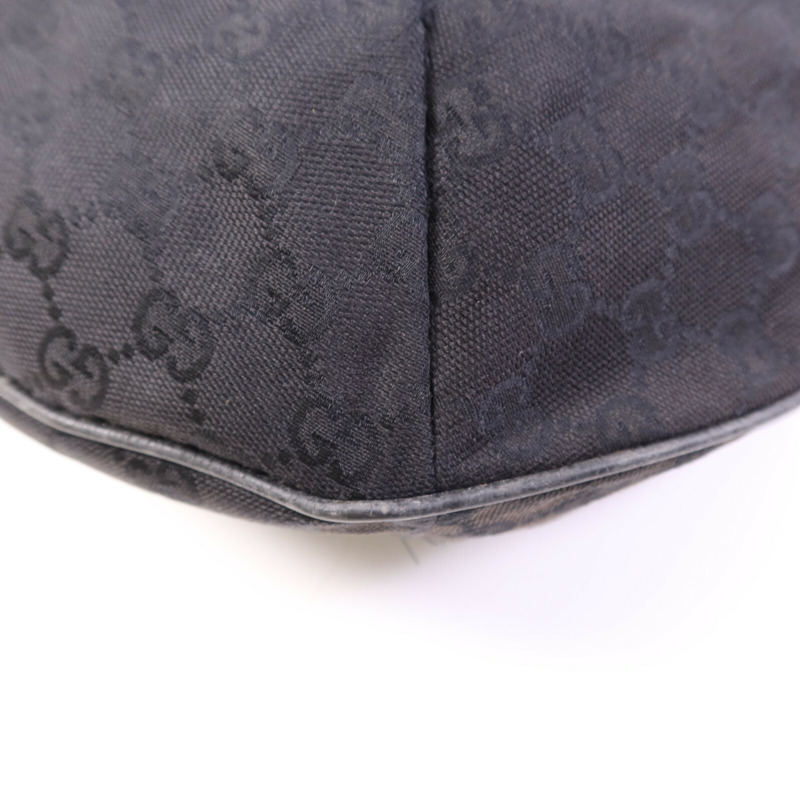 GUCCI 帆布Shoulder Bag銀扣肩背袋-10