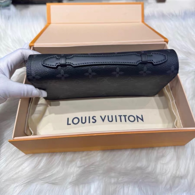 LV ZIPPY XL 黑色老花手拿包 錢包 尺寸約22x5 附件原盒原塵袋-1