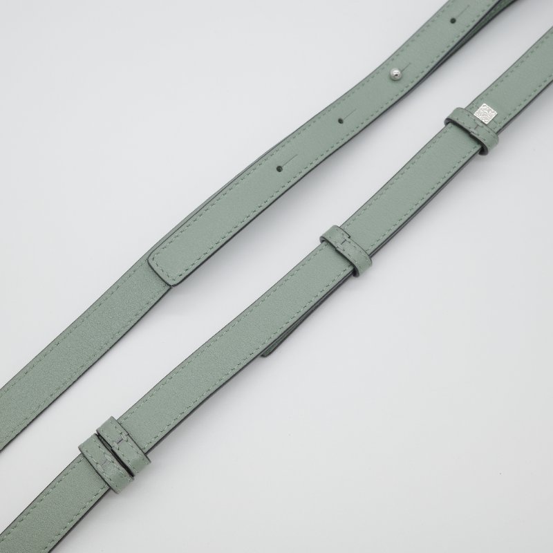 Loewe 羅威 Hammock Drawstring Mini 牛油果綠色 卡其色 柔軟粒面小牛皮 麂皮 斜背包 吊床包 手提包-20