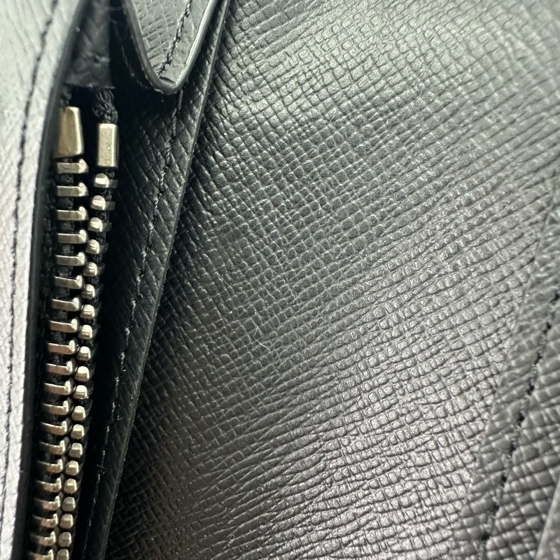 LV Brazza 黑色老花長銀包 晶片款 全套有盒-5