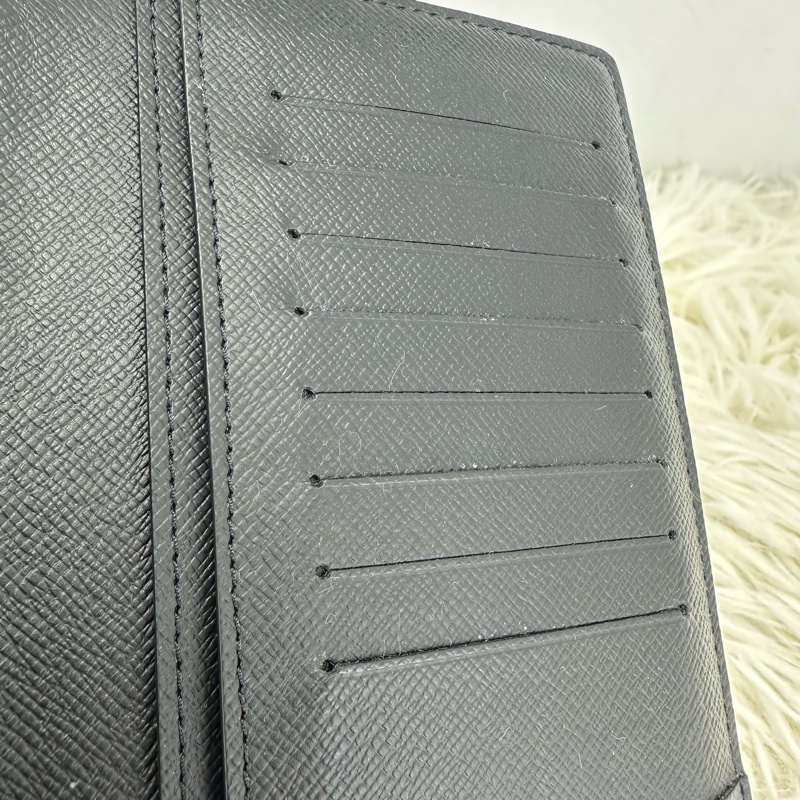 LV Brazza 黑色老花長銀包 晶片款 全套有盒-7