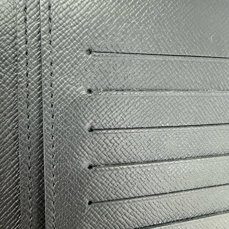 LV Brazza 黑色老花長銀包 晶片款 全套有盒-8