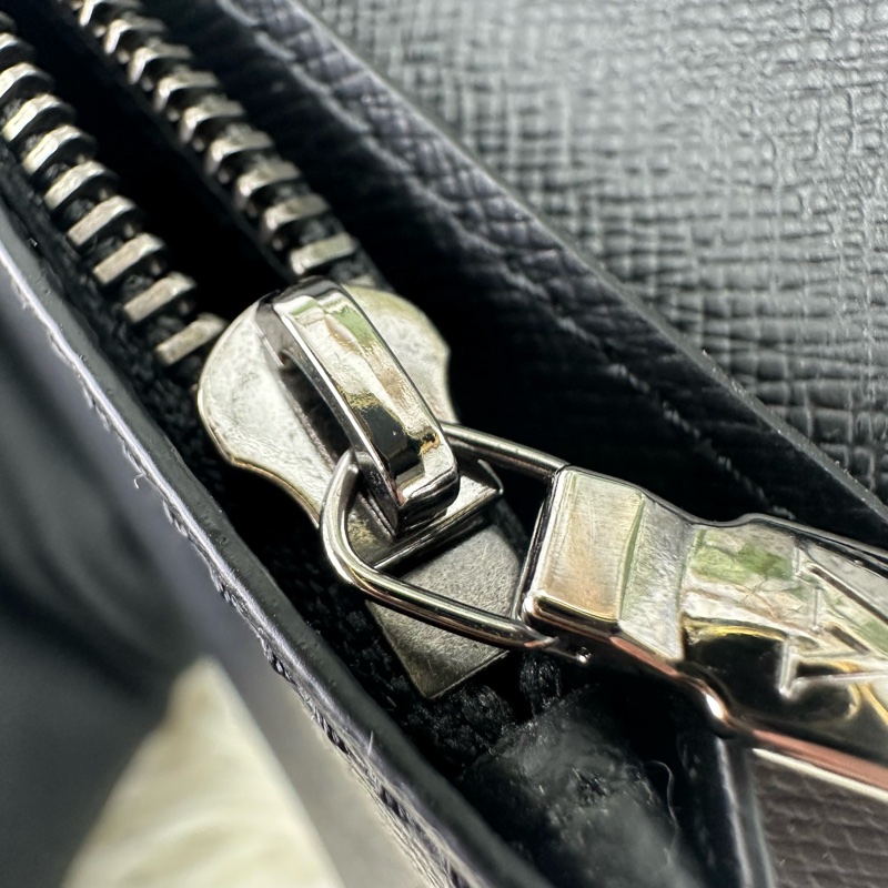 LV Brazza 黑色老花長銀包 晶片款 全套有盒-12