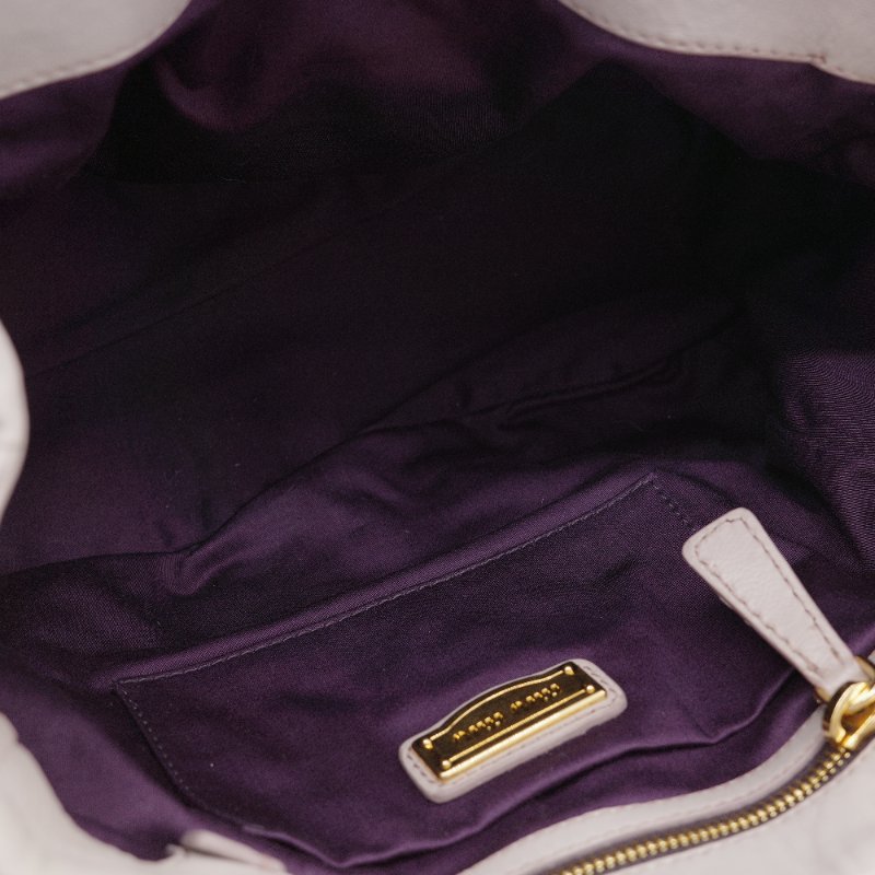 Miu Miu 繆繆 Nappa Matelassé 粉灰色 羊皮 手提 皺褶 斜背 手提 兩用包-16