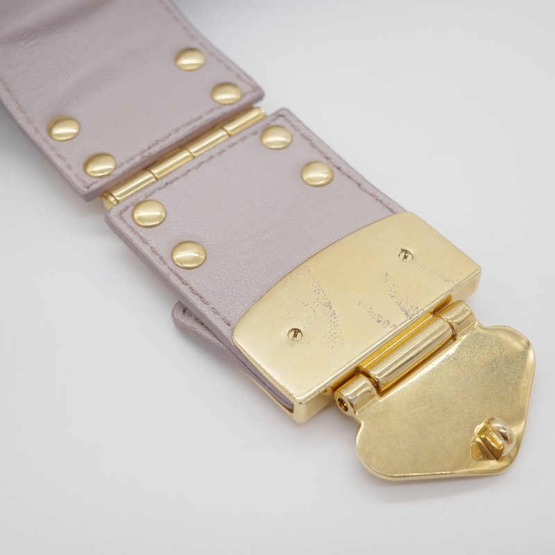 Miu Miu 繆繆 Nappa Matelassé 粉灰色 羊皮 手提 皺褶 斜背 手提 兩用包-17