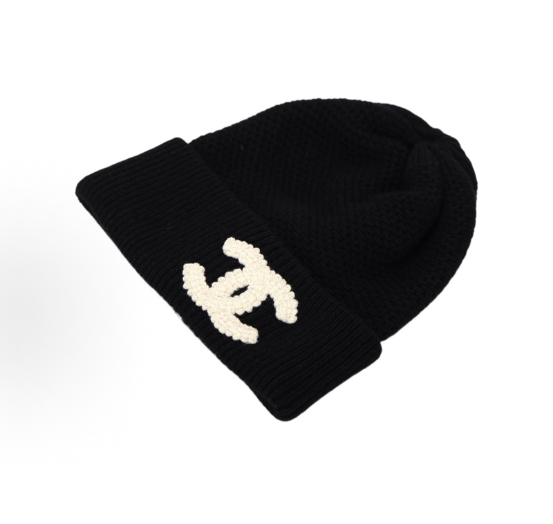 Chanel 黑色 絨線帽 超難買-4