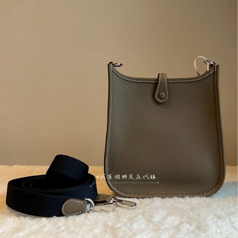 《我有個朋友在代購》愛馬仕mini Evelyne大象灰-2