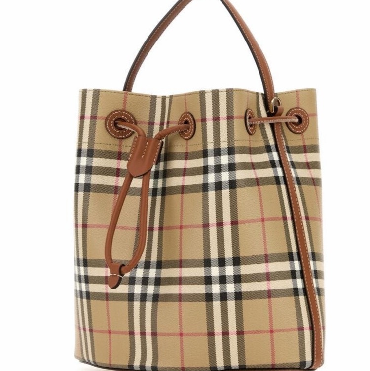 Burberry 女士 格紋水桶包均碼碼26cm*16cm*26cm-1