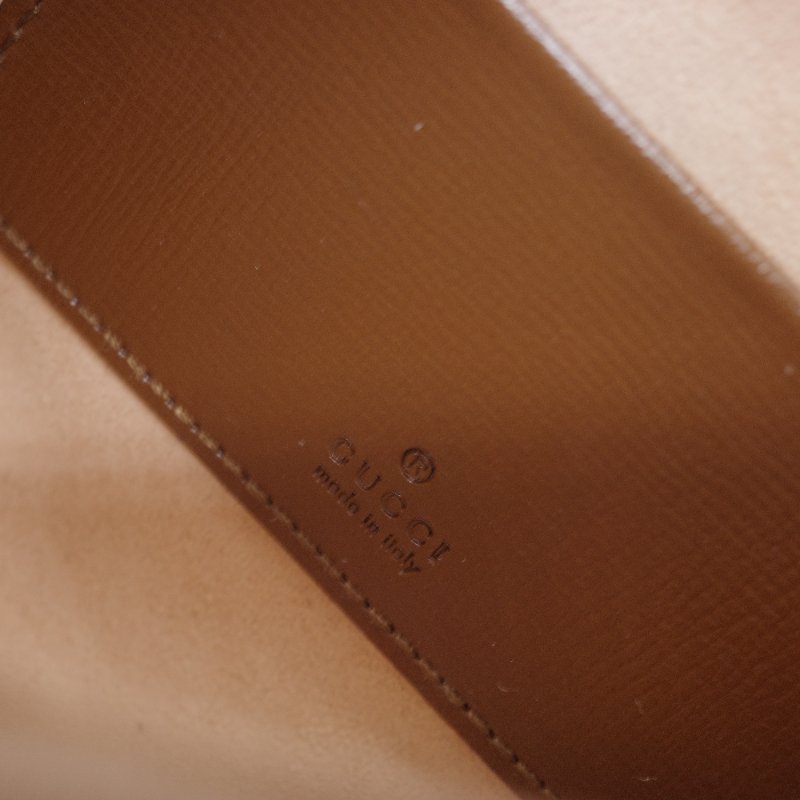 Gucci 古馳 Jackie 1961 mini GG Supreme 米色 深棕塗層帆布 棕色皮革 綠紅織帶 肩背包-12