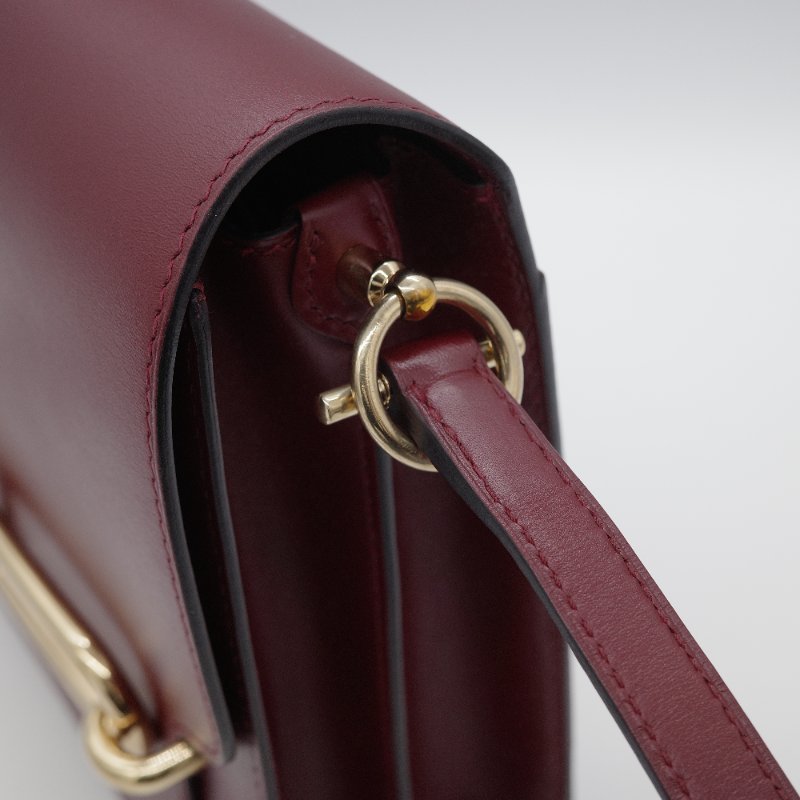 Hermès 愛馬仕 豬鼻子 Roulis 波爾多酒紅 金色 淡金扣 肩背包-5