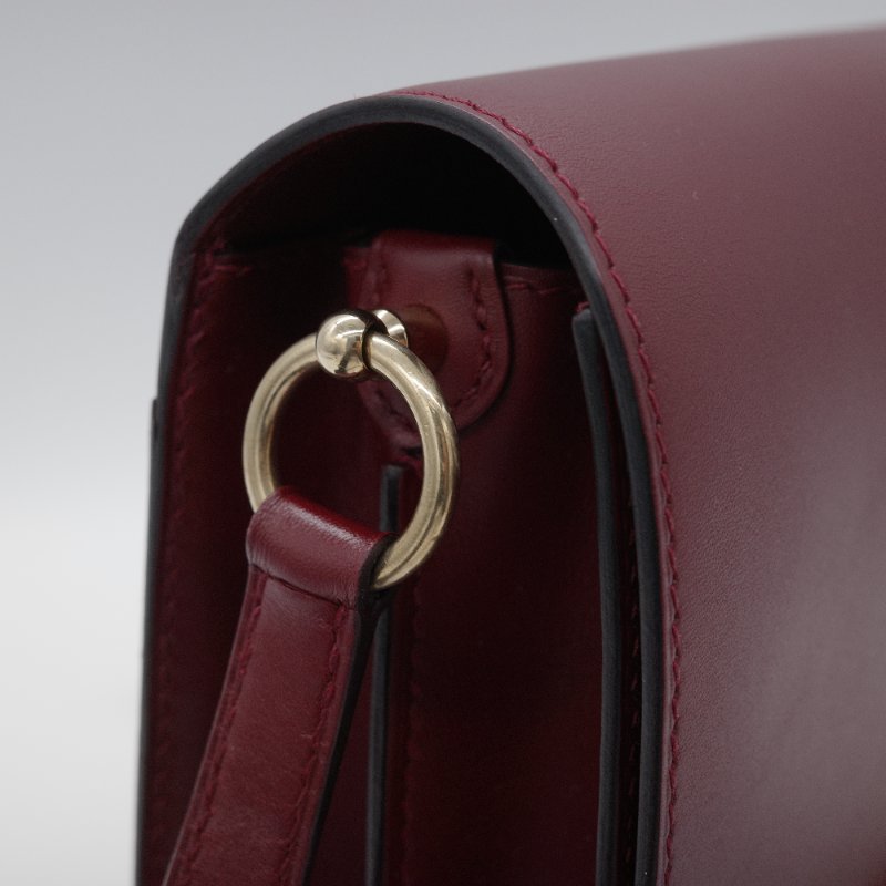 Hermès 愛馬仕 豬鼻子 Roulis 波爾多酒紅 金色 淡金扣 肩背包-7