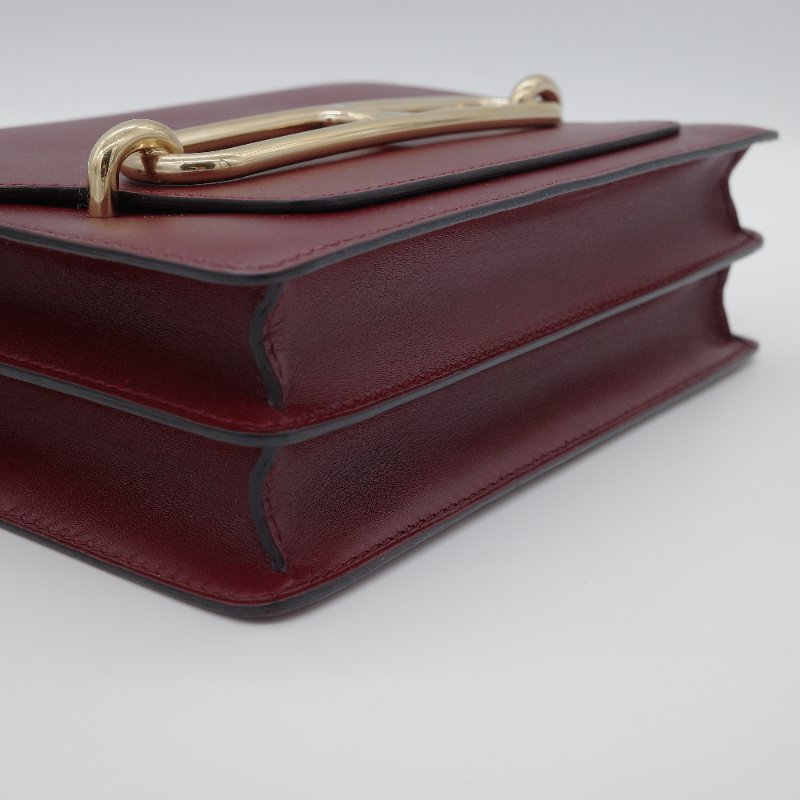 Hermès 愛馬仕 豬鼻子 Roulis 波爾多酒紅 金色 淡金扣 肩背包-23