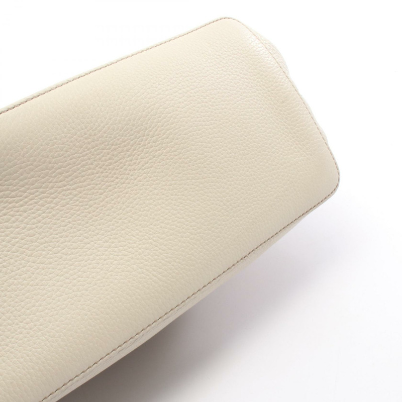 GUCCI Soho 手提包 408825 皮革 米色 二手 女士 GG-5