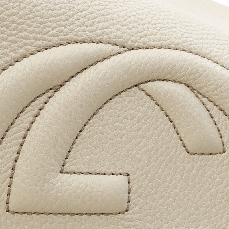 GUCCI Soho 手提包 408825 皮革 米色 二手 女士 GG-9