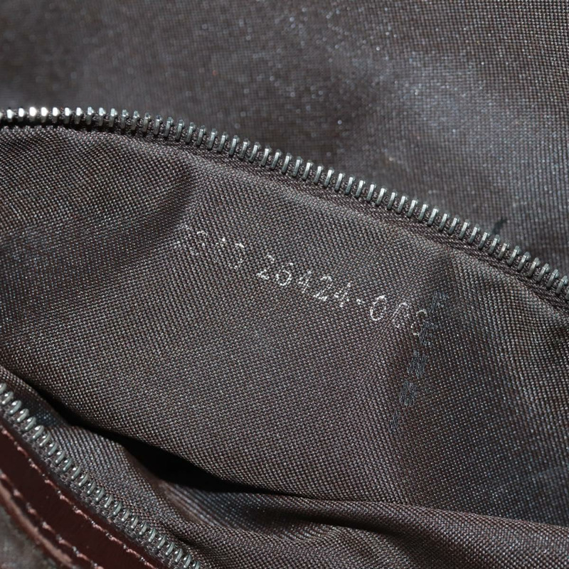 【日本直送】FENDI Zucca帆布Mamma Baguette單肩包 黑色棕色 正品 161669SAV-10