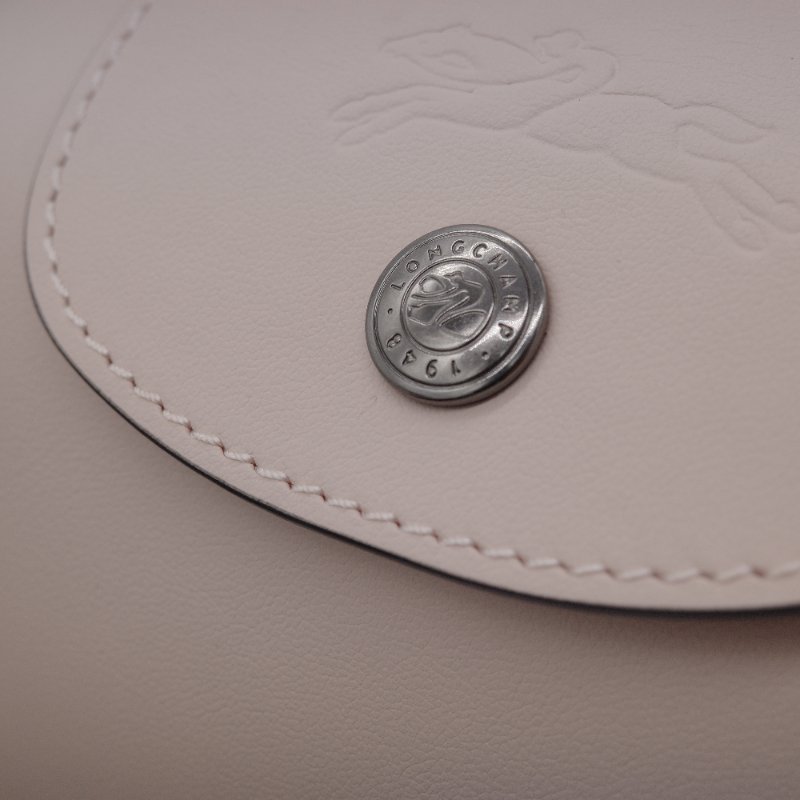 Longchamp 瓏驤 Le Pliage Xtra XS 裸色 粉色 牛皮 收納小包 圓筒斜背包-6