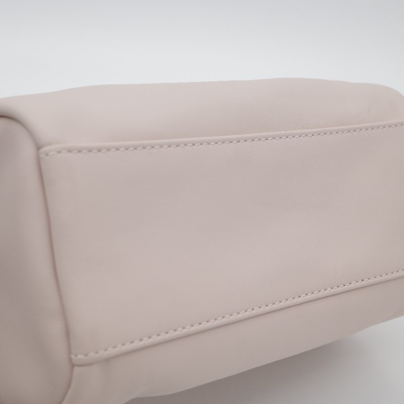 Longchamp 瓏驤 Le Pliage Xtra XS 裸色 粉色 牛皮 收納小包 圓筒斜背包-10