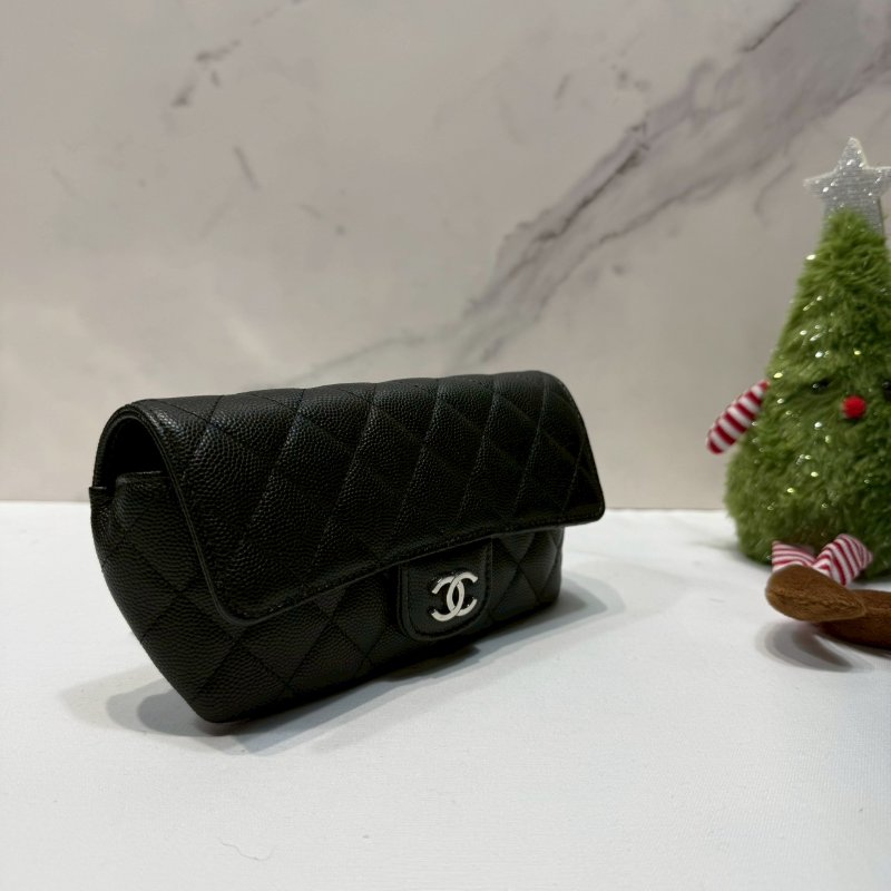 CHANEL 銀釦荔枝牛眼鏡包-3