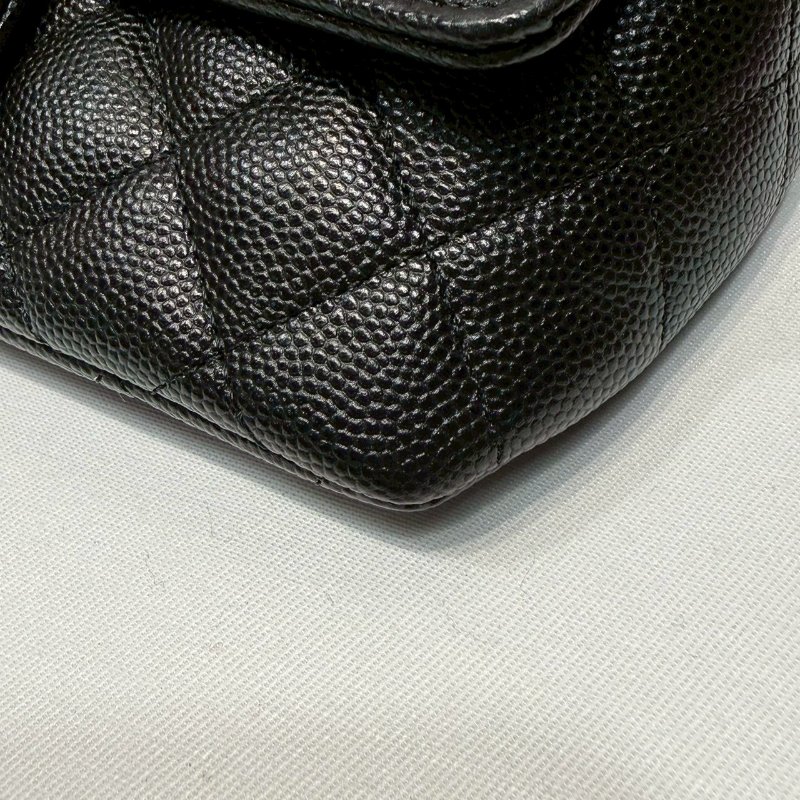 CHANEL 銀釦荔枝牛眼鏡包-7