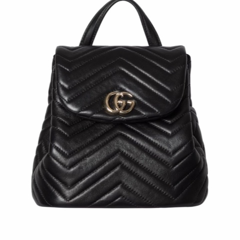 Gucci 女士 GG Marmont 迷你背包均碼碼MINI、20cm*10.9cm*18cm