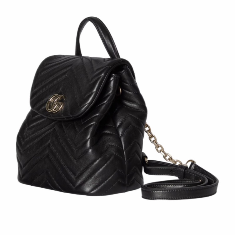 Gucci 女士 GG Marmont 迷你背包均碼碼MINI、20cm*10.9cm*18cm-1