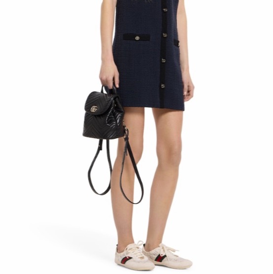 Gucci 女士 GG Marmont 迷你背包均碼碼MINI、20cm*10.9cm*18cm-5