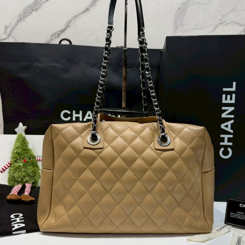CHANEL Bowling bag雙色手提鏈帶包-1