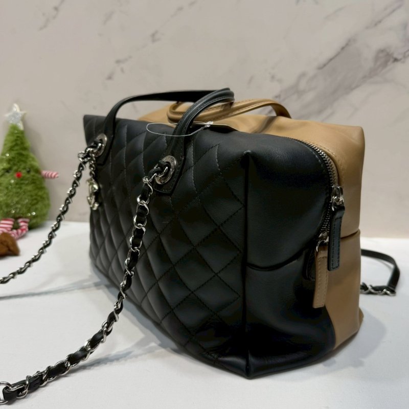 CHANEL Bowling bag雙色手提鏈帶包-2