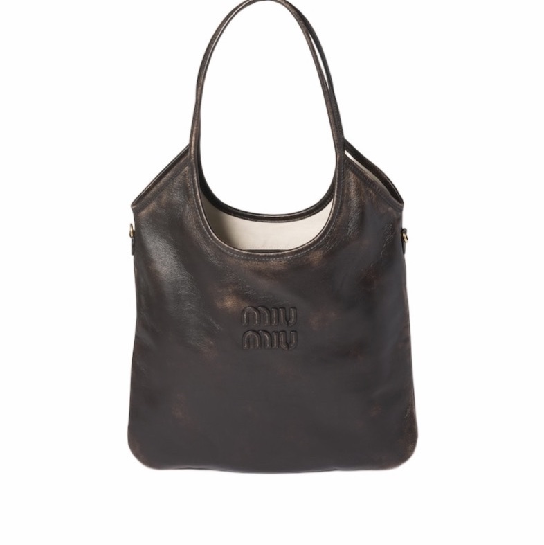 Miu Miu 女士 IVY 皮革手提包均碼碼35cm*40cm-4