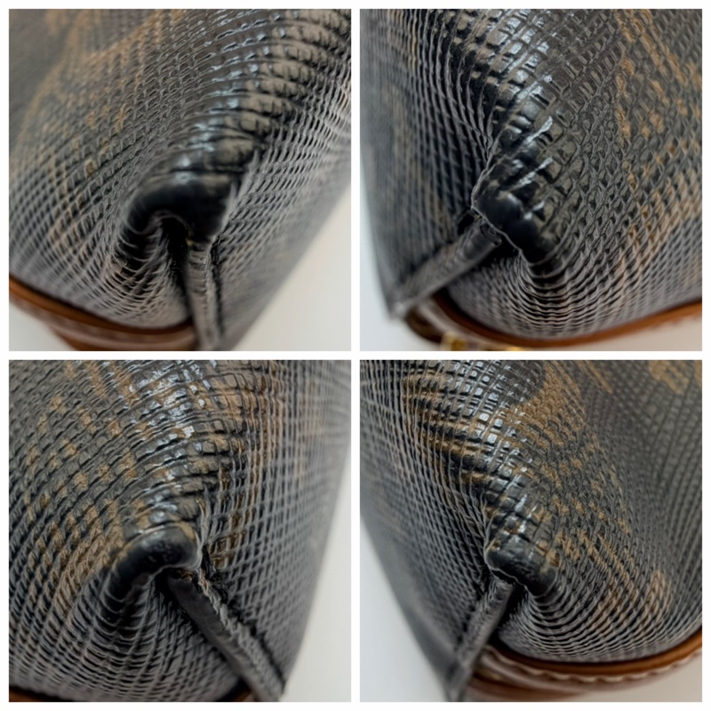 celine 10E382CBX.01TA pvc 老花 貝殻包 鍵條/斜背包-7