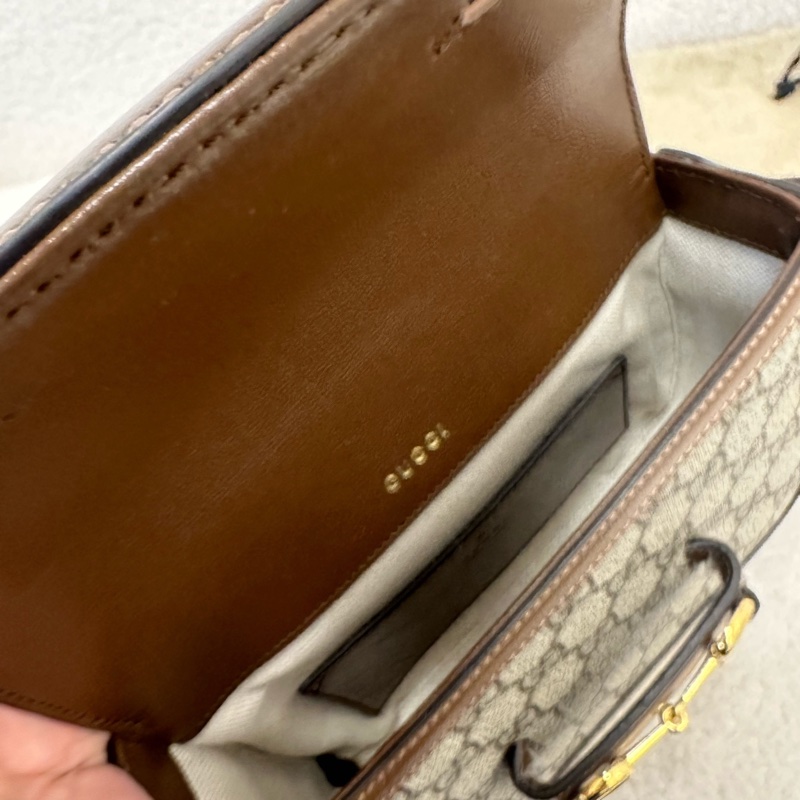 GUCCI Horsebit 1955系列 狀態非常好 型號:658574 HUHHG 8565 材質:米色/烏木色 GG Supreme 帆布-5