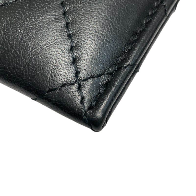 CHANEL 香奈兒 SO BLACK 2.55 菱格紋 皮革 卡夾包 黑色-2