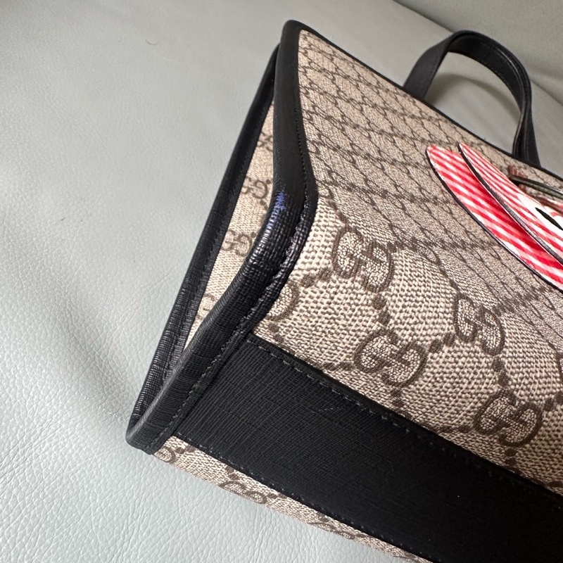 【二手極新】GUCCI蘋果造型老花托特包-2