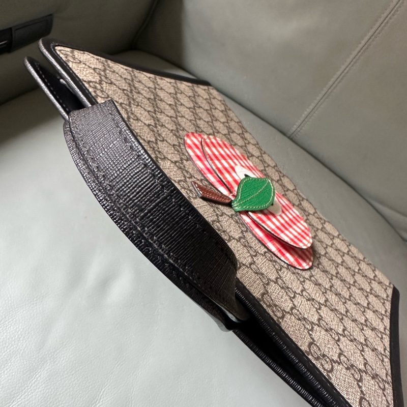 【二手極新】GUCCI蘋果造型老花托特包-3