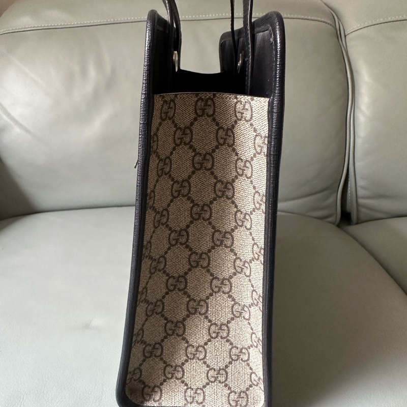 【二手極新】GUCCI蘋果造型老花托特包-6